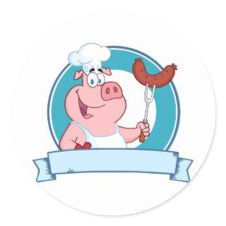 Pig Chef Stickers