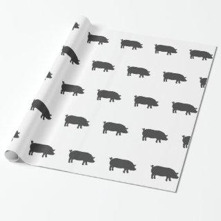 Pig farm silhouette - Choose background color