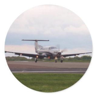 Pilatus PC 12 Classic Round Sticker