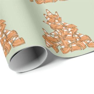 Pile of orange road cones