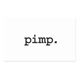 pimp. rectangular sticker
