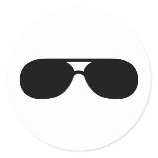 pimp sunglasses shades classic round sticker