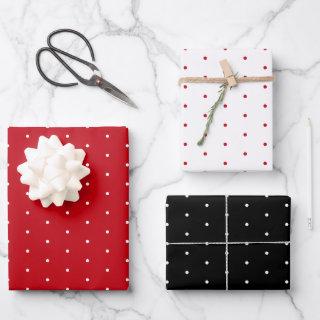 Pin Polka Dots Red, White And Black  Sheets