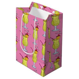 Pina Piña Colada Puerto Rican Pineapple Cocktail Medium Gift Bag