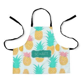 Pineapple Pastel Colorful Personalized Pattern Apron