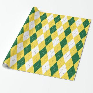 Pineapple Yellow Dk Gray Wht XL Argyle