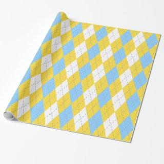 Pineapple Yellow Dk Gray Wht XL Argyle