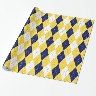 Pineapple Yellow Dk Gray Wht XL Argyle