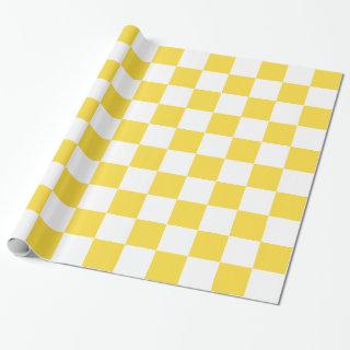 Pineapple Yellow White XL Checker Board Pattern