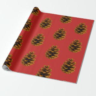 Pinecone rustic  brown red