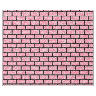 Pink 8-Bit Pixelated Style Bricks Pattern