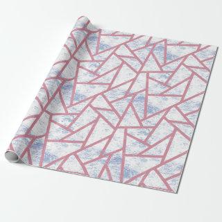 Pink and blue mosaic pattern