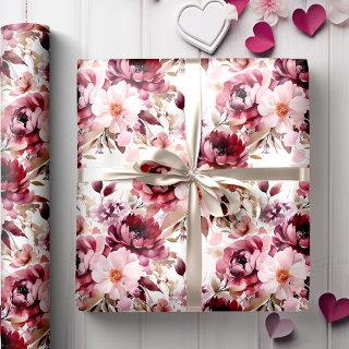PINK AND BURGUNDY FLORAL GIFT