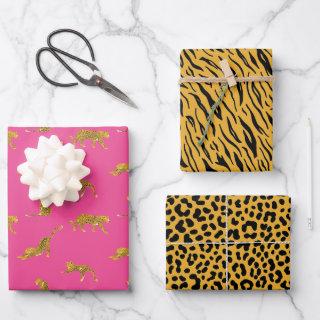 Pink and Gold Leopard Print  Sheets