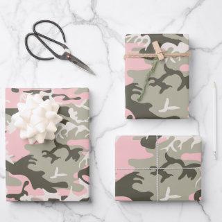 Pink and Green Camouflage, Military, Army  Sheets