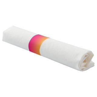 Pink and orange gradient napkin bands