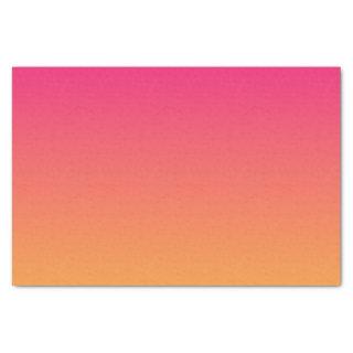 Pink and orange gradient tissue paper