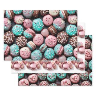 Pink and Teal Macaron    Sheets