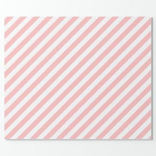 Pink and White Diagonal Stripes Pattern