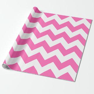 Pink and White Extra Large Chevron