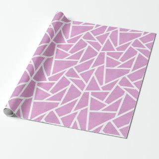 Pink and white mosaic pattern