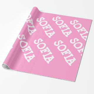 Pink and White Personalized