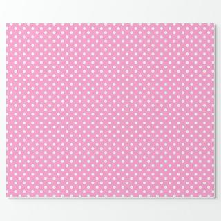 Pink and white polka dot pattern