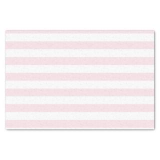 Pink and White Stripes Cute Girly Pattern Tissue Paper