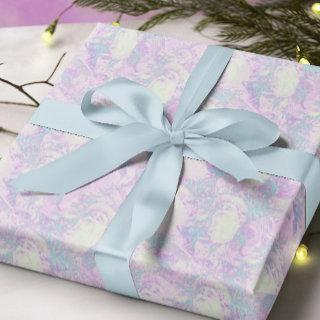 pink + aqua antique santa claus pattern christmas