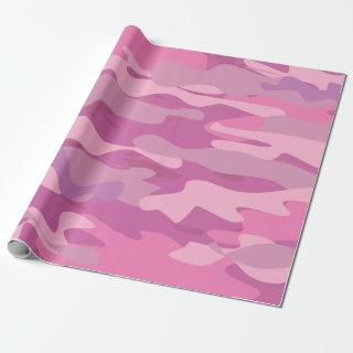 Pink army color camouflage Christmas holiday