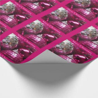 Pink Baubles Merry Christmas