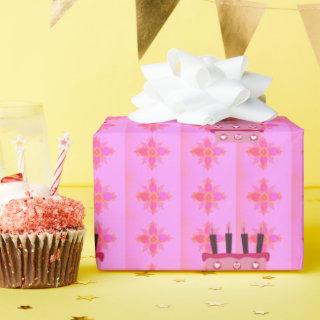Pink Birthday Cake Art Print