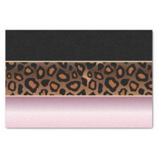 Pink, Black and Jaguar Print Tissue Paper