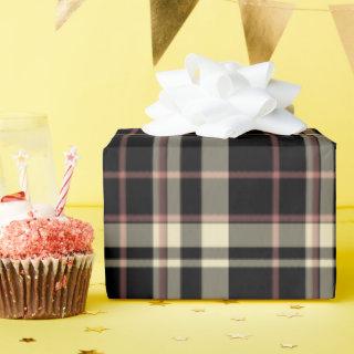 Pink, Black and Tan Plaid