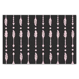 Pink & Black Arrows Wild ONE 1st Birthday Party Tissue Paper