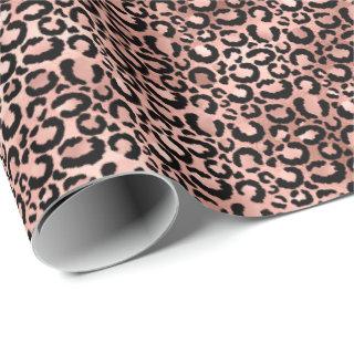 Pink Black Leopard Print