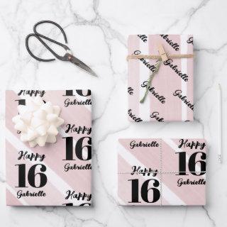 Pink Black Personalized Custom Age  Sheets