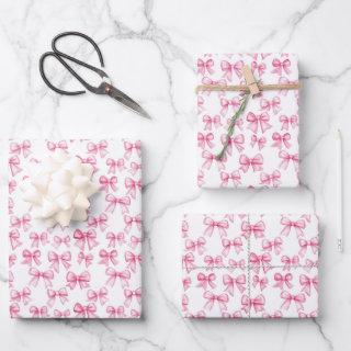 Pink Bow Coquette Aesthetic Baby Shower Birthday  Sheets
