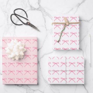 Pink Bows Girly Coquette Pattern