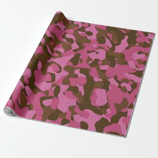 Pink Brown Camouflage Pattern