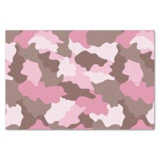 Pink Camo Girly Camouflage Pattern Tissue Paper