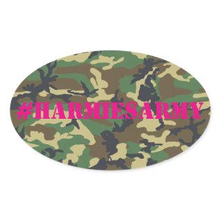 Pink Camouflage Bachelorette Hashtag Stickers