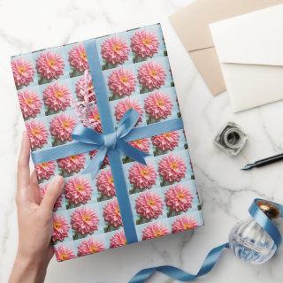 Pink Dahlia Floral Pattern