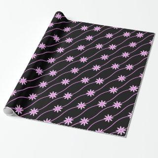 Pink Daisy Chain Floral Pattern