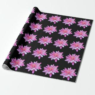 Pink daisy, zinnia, cosmo, sunflower pattern
