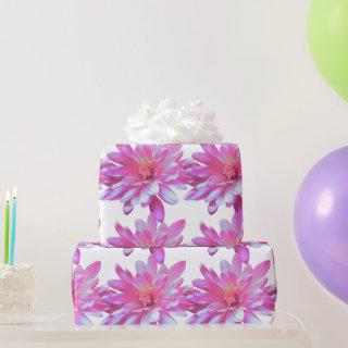Pink daisy, zinnia, cosmo, sunflower pattern