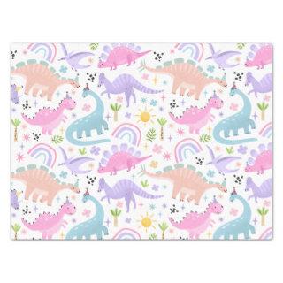Pink Dinosaur Birthday Party  Tissue Paper