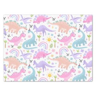 Pink Dinosaur Birthday Party  Tissue Paper