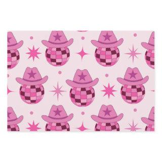 Pink Disco Cowgirl Hat Pattern with Stars   Sheets