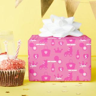 Pink Doll Birthday Party, Custom Age, Custom Name